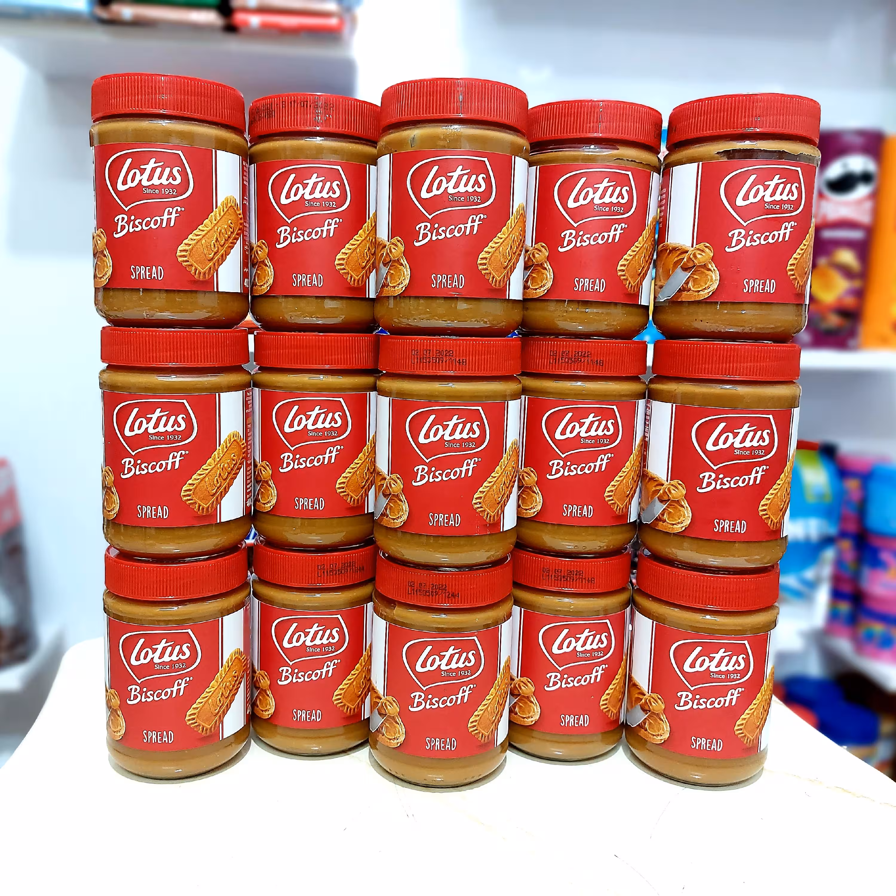 کره بیسکویت لوتوس 400 گرمی محصول کشور بلژیک 100 درصد ارگانیک کرم بیسکویت لوتوس