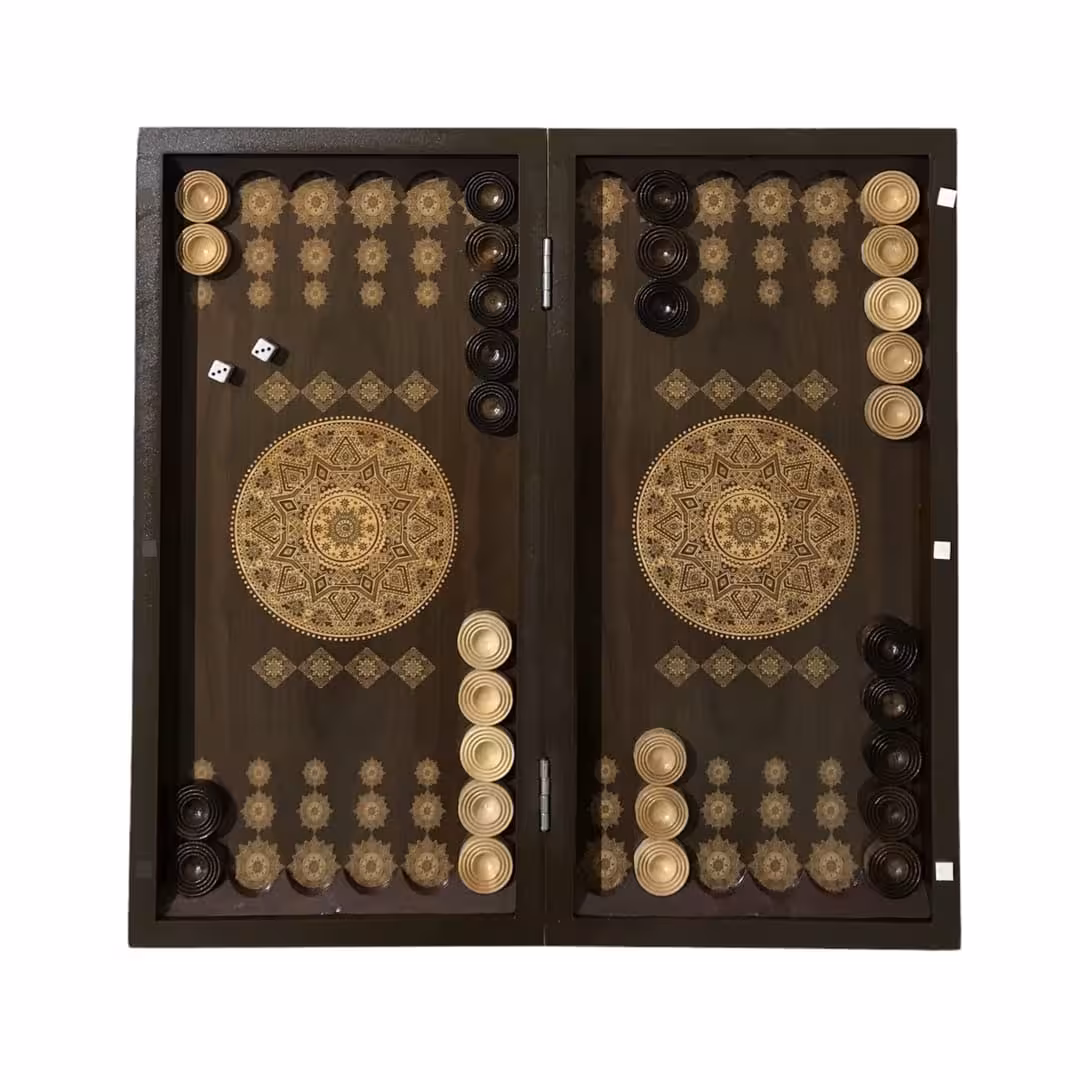 تخته نرد چاپی طرح شمس