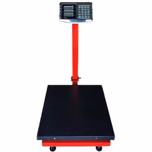 باسکول 300 کیلویی دیجیتال محک | مناسب سبد گذاری | کفه 50*50 سانتیمتر | نمایشگر یکطرفه | کیبورد استیل |