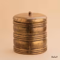 بانکه برنجی و چوبی طلایی سایز 2