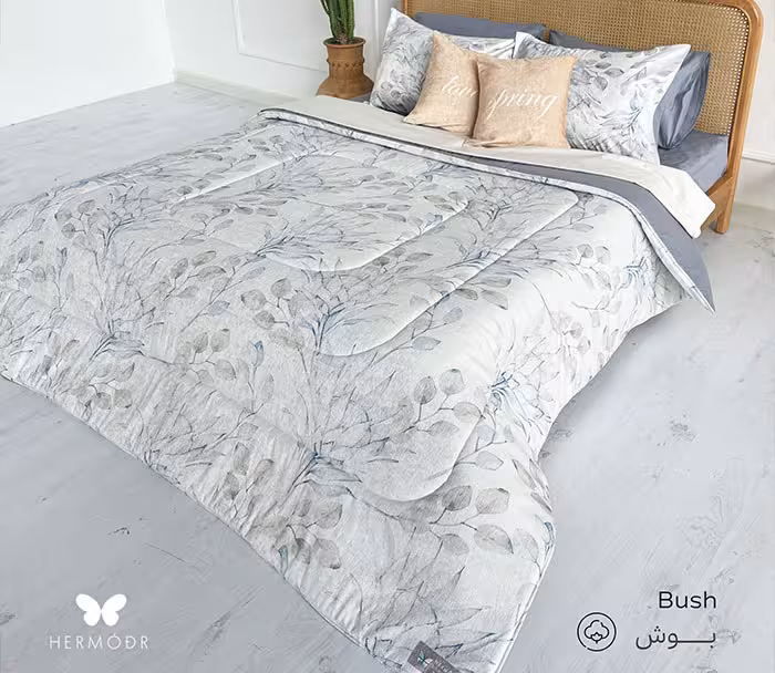 روتختی دونفره بوش 8 تکه پشت کتان هرمدر