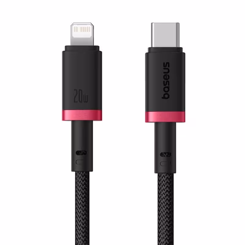 کابل شارژ 1 متری Lightning به Type-C بیسوس 20 وات مدل Baseus Dura Series 20W Fast Charging Cable Type-C to Lightning