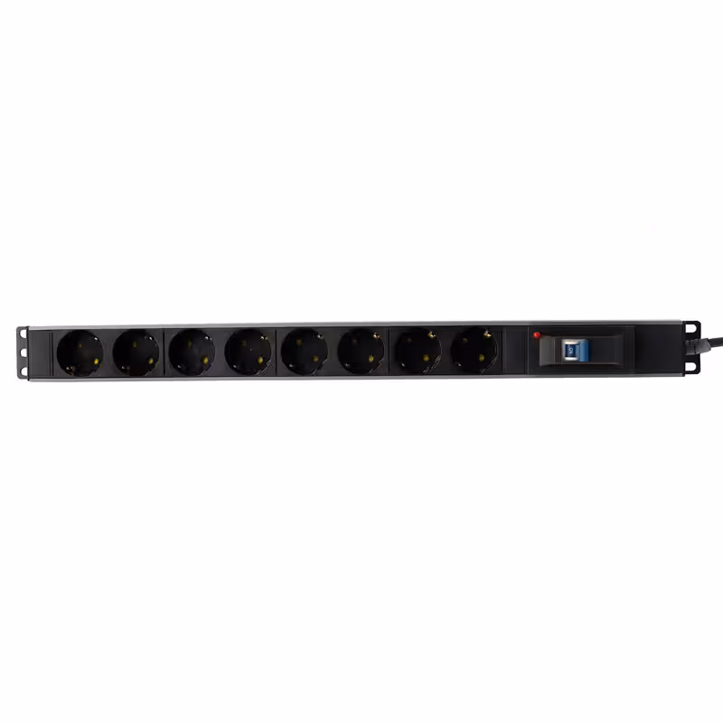 چند راهی 8 خانه ارت دار پارت الکتریک  کابل 1.8 Rack Mount مدل PE2266