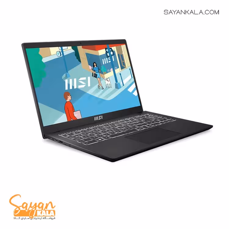 لپ تاپ ام اس آی مدل Laptop MSI MODERN 15 Ryzen5 7530 RAM 16GB 512SSD GPU AMD