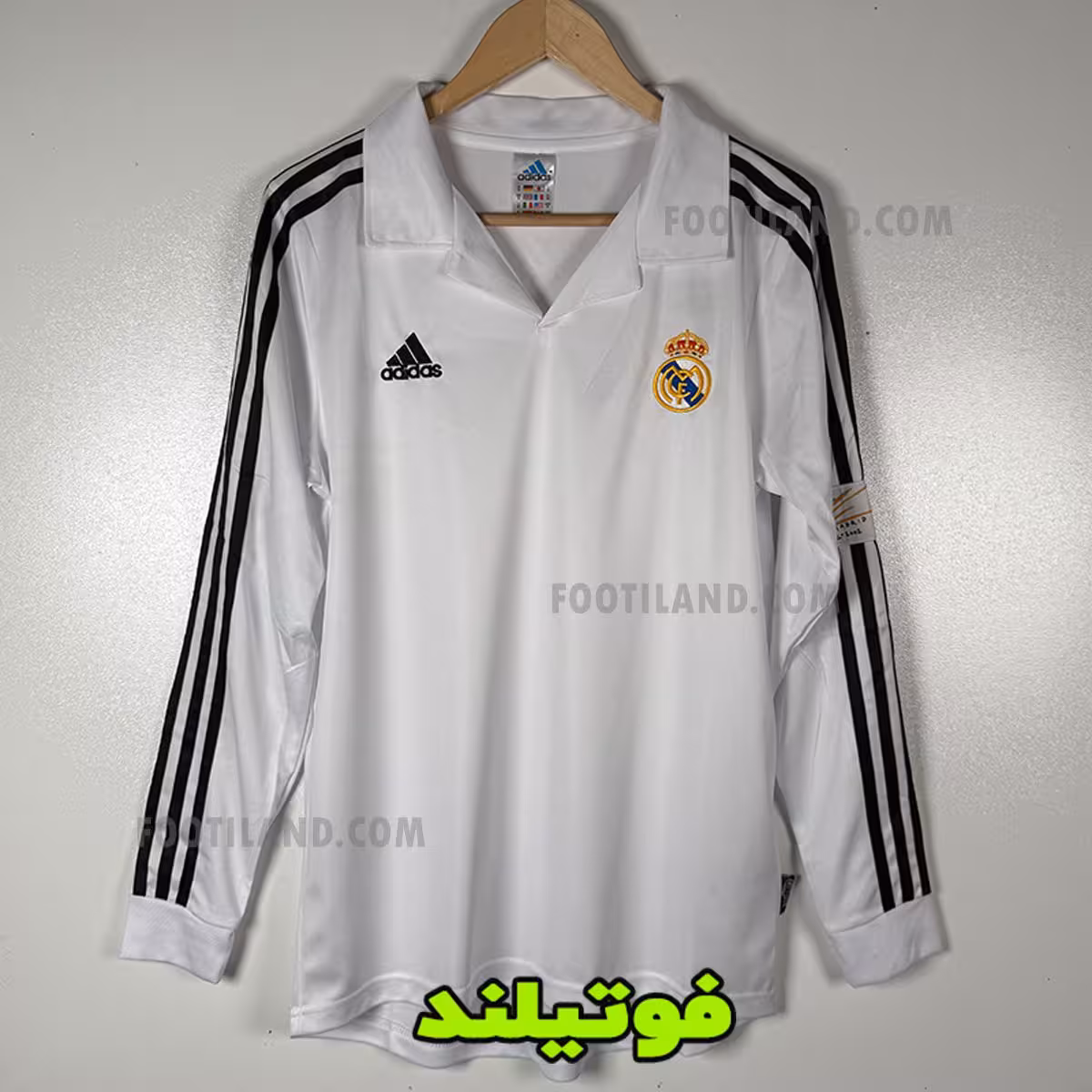 لباس آستین بلند رئال مادرید 2001/2002