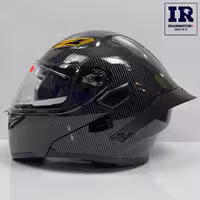 کلاه کاسکت فک متحرک طرح ای جی وی agv طرح کربن