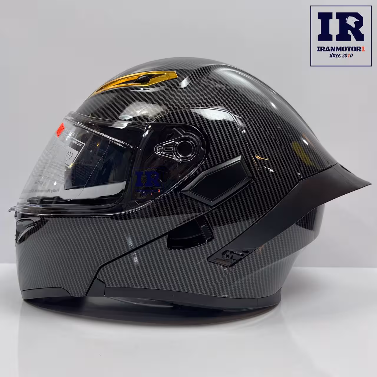 کلاه کاسکت فک متحرک طرح ای جی وی agv طرح کربن