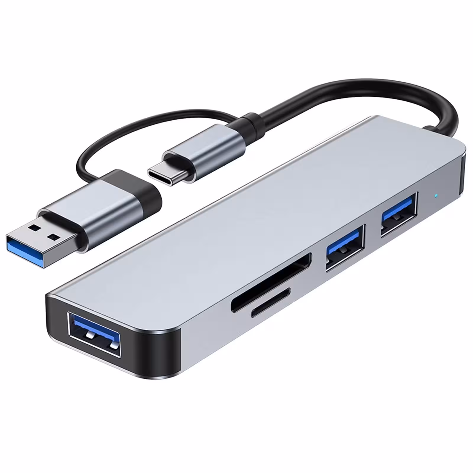 هاب 5 پورت USB31 و رم ریدر P-NET مدل T-3625