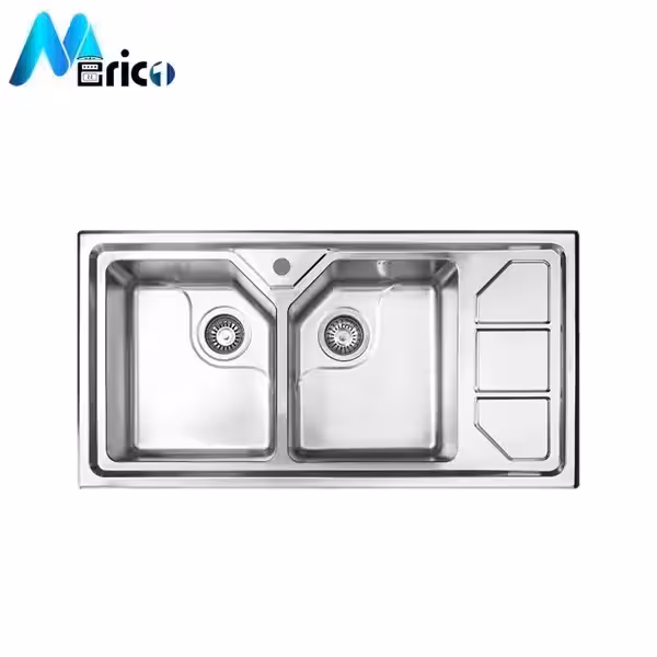 سینک اخوان کد 326s توکار دو لگنه