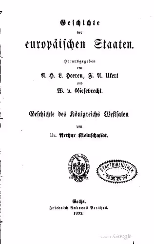 خرید و دانلود نسخه کامل کتاب Geschichte des Königreichs Westfalen