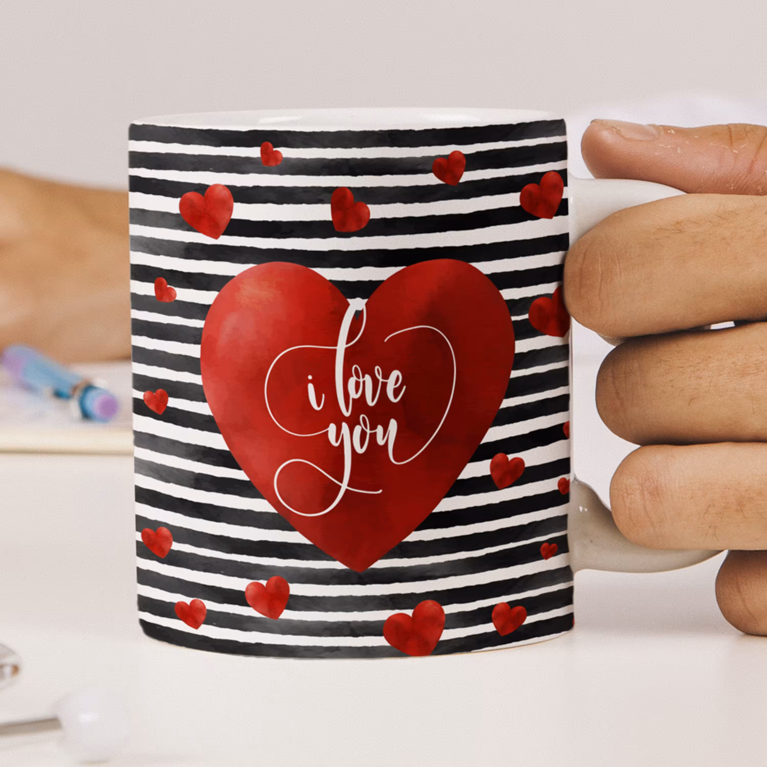 ماگ سرامیکی طرح ولنتاین 7