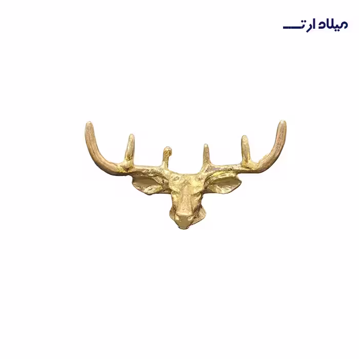 سر گوزن بزرگ طلایی