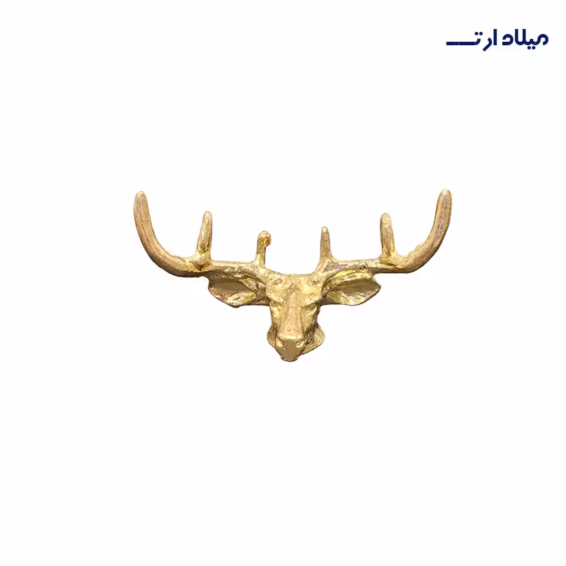 سر گوزن بزرگ طلایی
