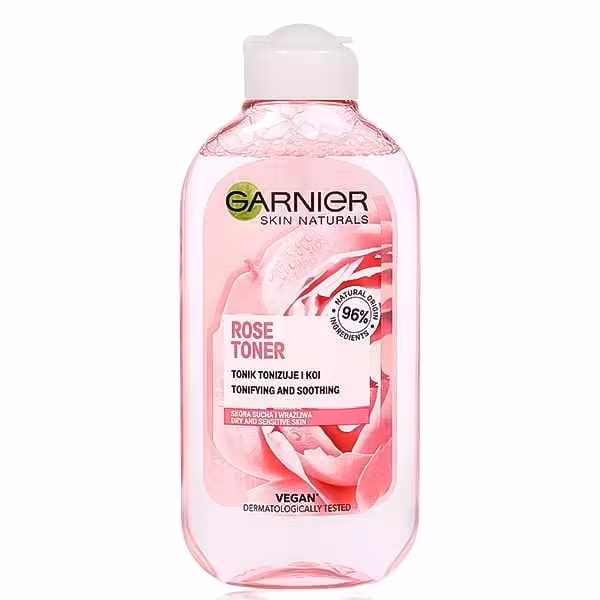 تونر گل رز گارنیر مدل Rose Toner برای پوست های خشک و حساس حجم 200 میل