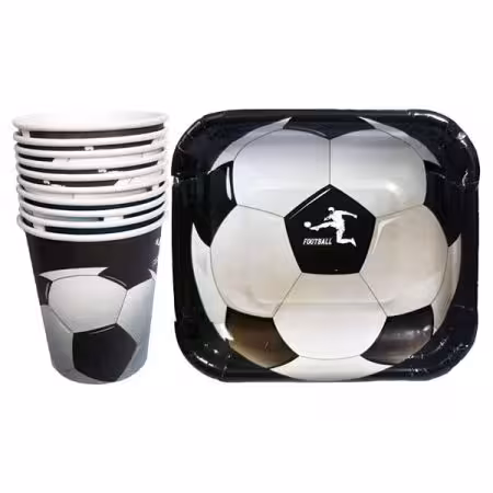 بشقاب و لیوان فوتبالی (10 عددی)