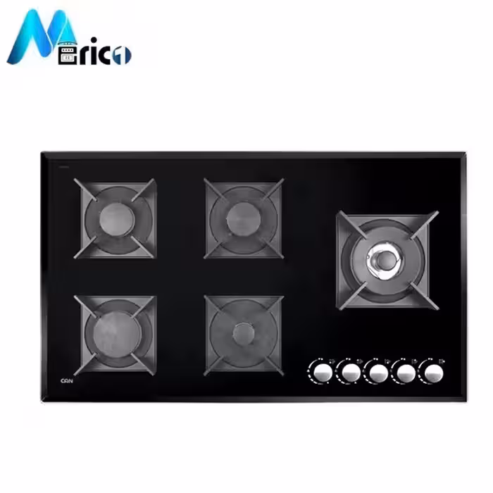 گاز رومیزی کن کد CG526 پنج شعله شیشه