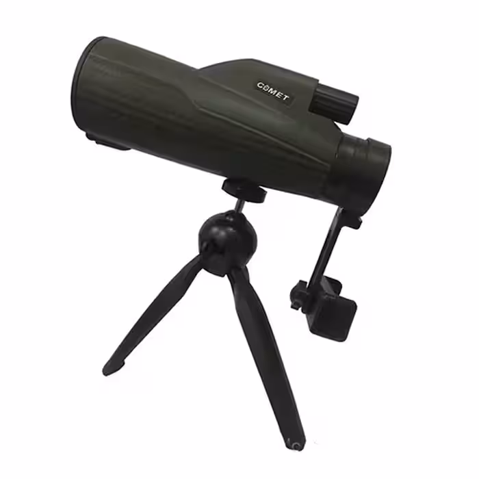 دوربین تک‌چشمی کامت با سه‌پایه و هولدر موبایل مدل COMET 10×50