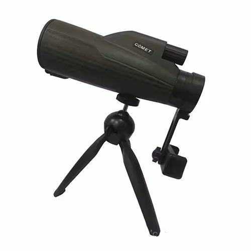 دوربین تک‌چشمی کامت با سه‌پایه و هولدر موبایل مدل COMET 10×50
