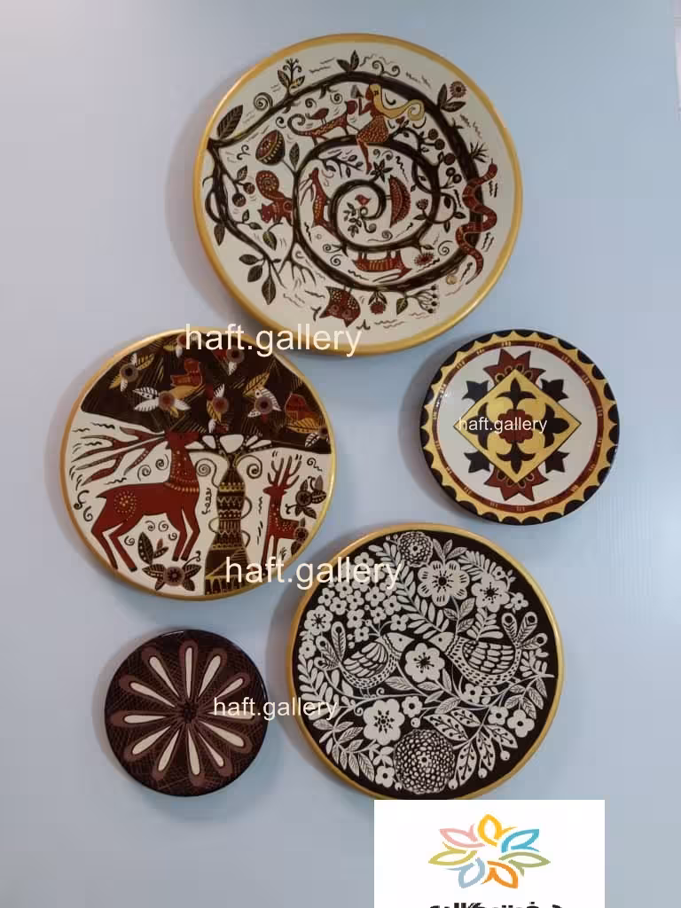 ست بشقاب دیوارکوب سفالی کد 101901