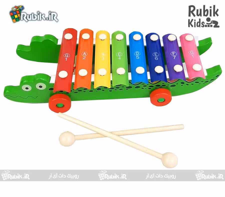 بلز چوبی تمساح چرخدار