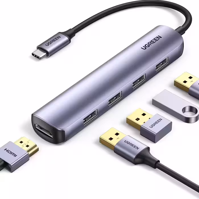 هاب 5 پورت USB-C یوگرین مدل Ugreen CM417-20197