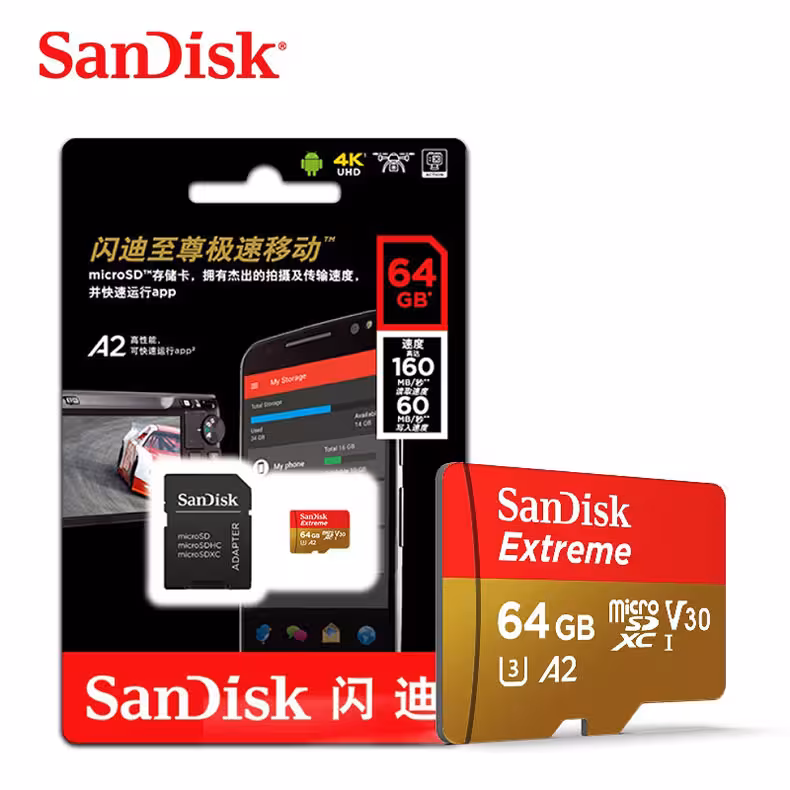 خرید کارت حافظه سن دیسک 64 گیگ 160 mb/s uhs-i - بهاری موبایل
