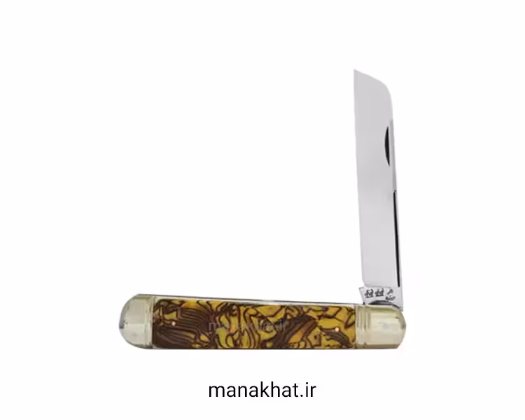 قلمتراش تک تیغ دسته فیبر طلایی 15 سانت استاد جواد توسلی