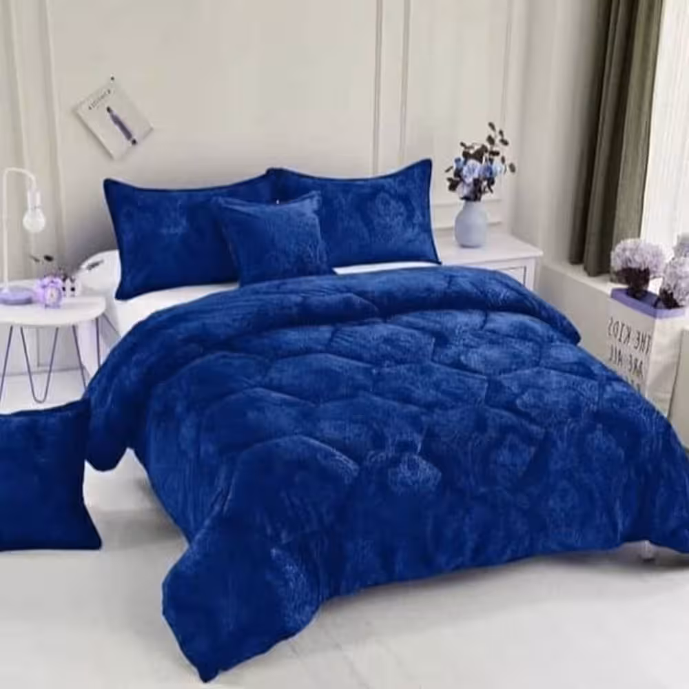 روتختی مخمل شانل آبی کد B30