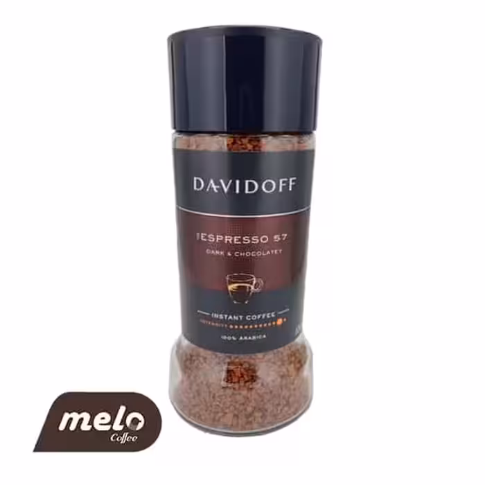 قهوه فوری دیویدوف اسپرسو 57 مدل شکلات تلخ