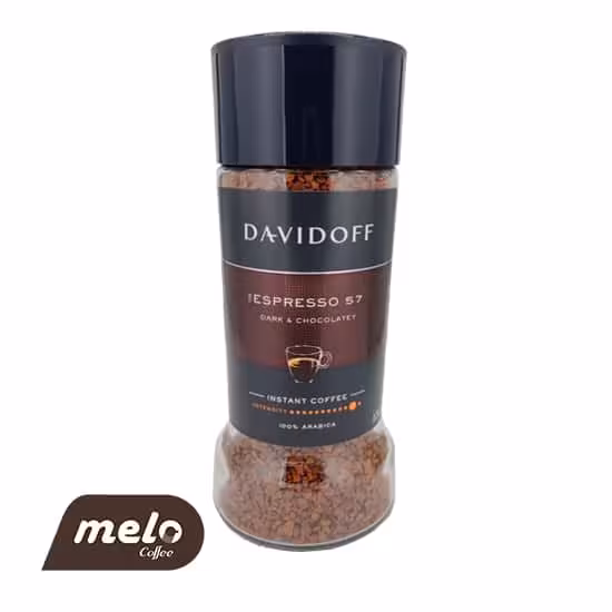 قهوه فوری دیویدوف اسپرسو 57 مدل شکلات تلخ