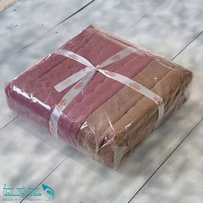 پتو دورو طرح کالباسی قهوه ای کد P231