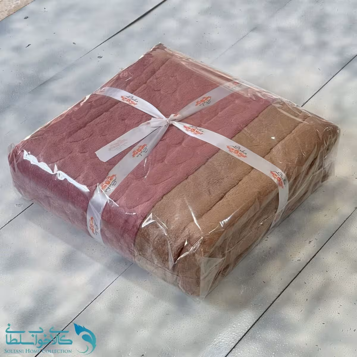 پتو دورو طرح کالباسی قهوه ای کد P231