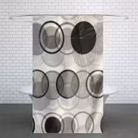 پرده حمام کد PH341 سایز 180x180 سانتی متر | کالا مکس