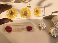 بوکمارک با گل خشک طبیعی همیشه بهار 🌼