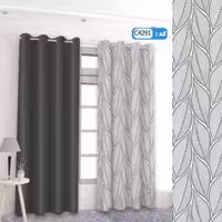 پرده تصویری طرح مشکی برند پرنا