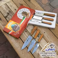 ست 3 تایی چاقو آشپزی ایتی کارد تیغه استیل براق