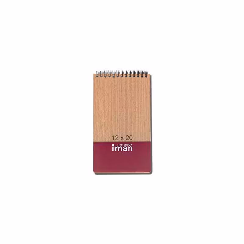 دفتریادداشت 80برگ کد9109ایمان ام دی اف 20*12