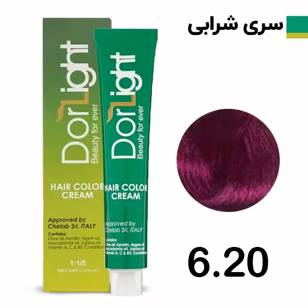 رنگ موی دورلایت شرابی خیلی روشن سری خاص شماره Dorlight 6.20