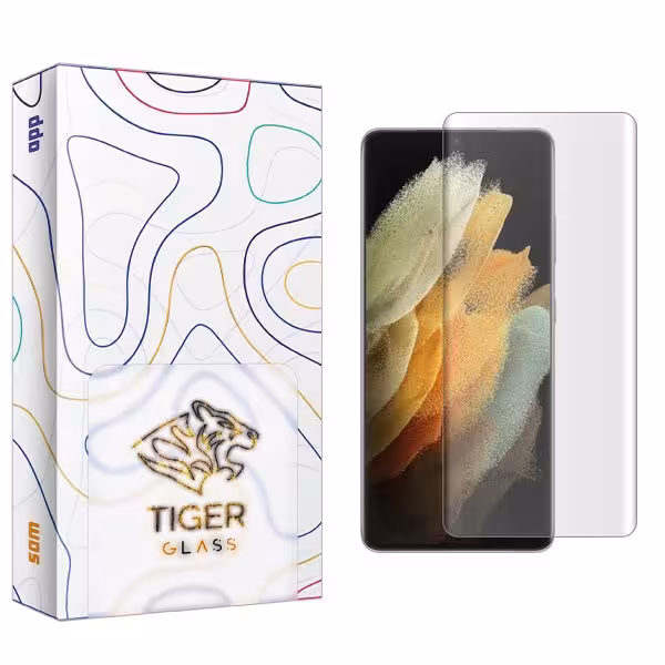 محافظ صفحه نمایش تایگر گلس مدل APL2 UV مناسب برای گوشی موبایل سامسونگ Galaxy S21 Ultra