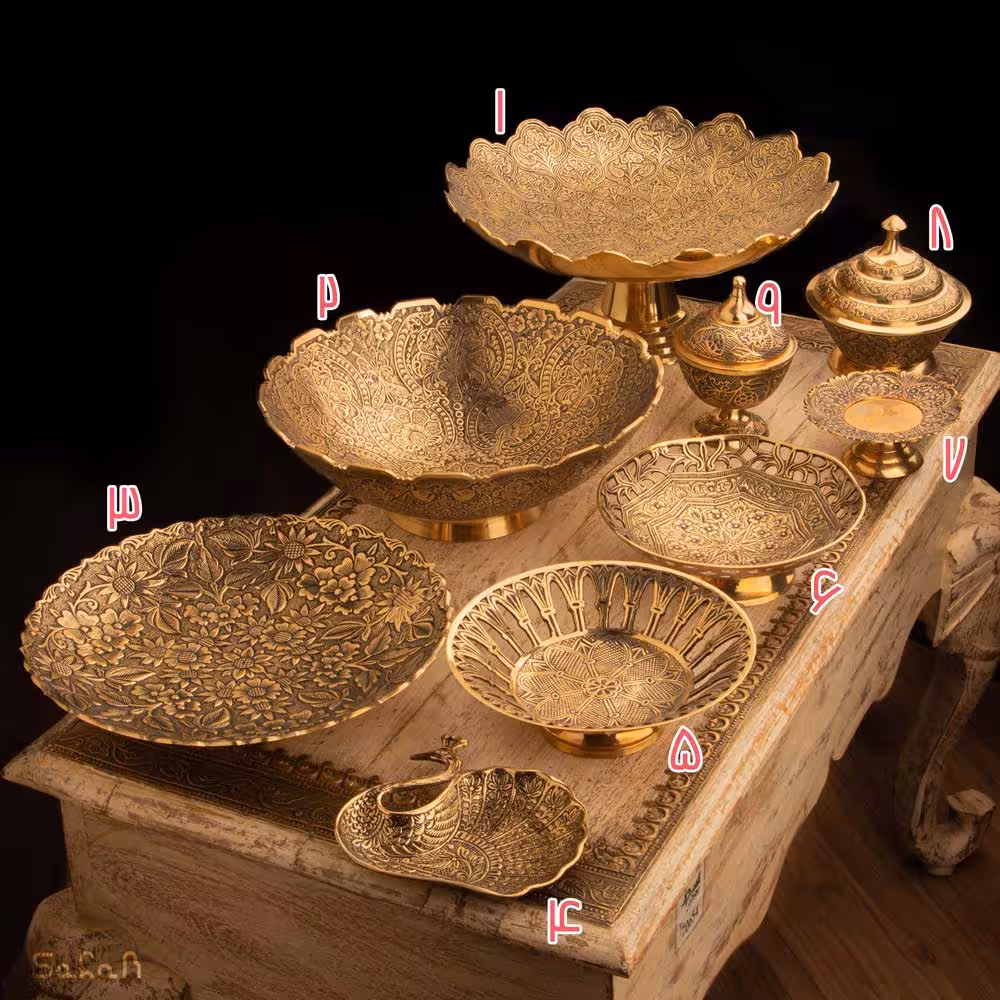 ست ظروف برنجی 436