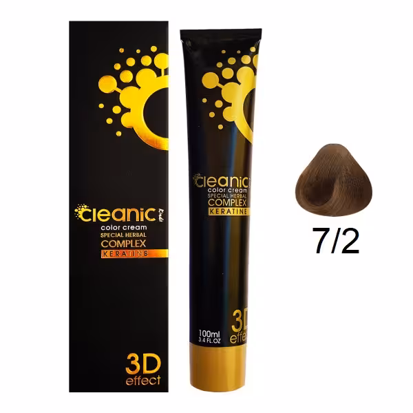 رنگ مو کلینیک کیندی شماره 7.2 رنگ بلوند زیتونی متوسط