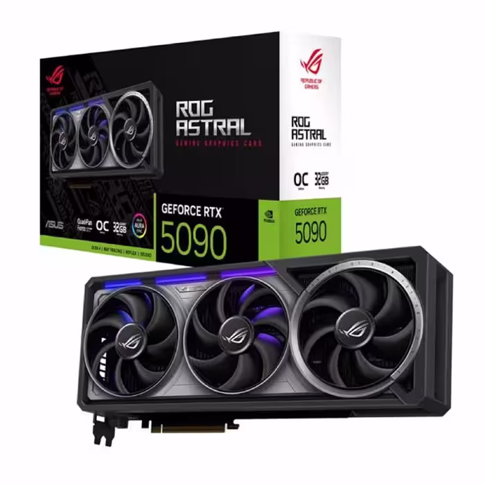 کارت گرافیک ایسوس مدل ROG Astral RTX 5090 OC 32G GAMING با حافظه 32GB