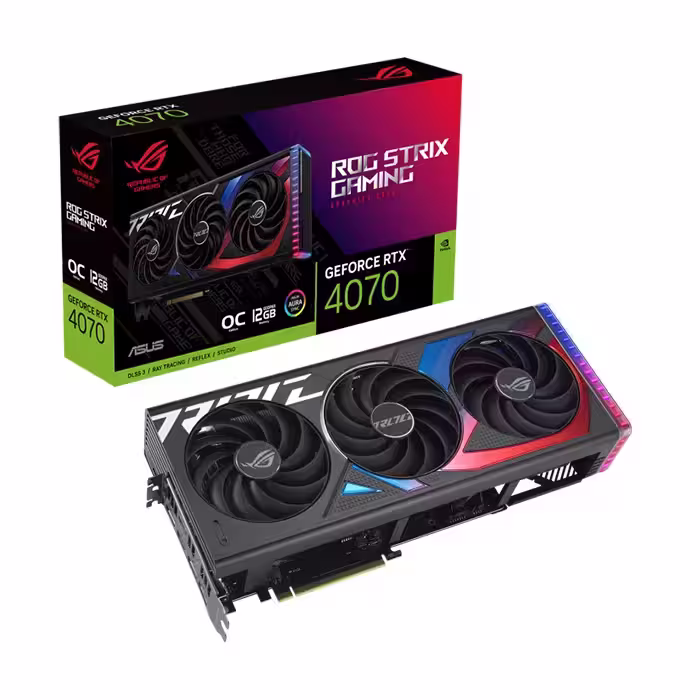 کارت گرافیک ایسوس ROG Strix GeForce RTX 4070 OC Edition 12GB