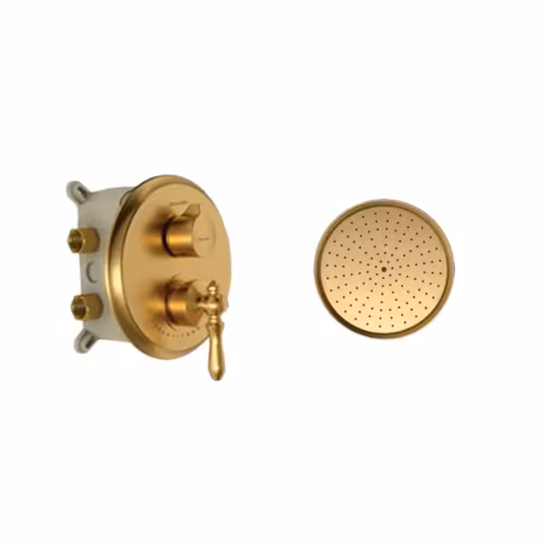 شیر حمام توکار شودر مدل زیگموند تیپ 3 BRASS طلا