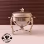 سالینو  سوفله برگی نیکل نقره ای مات سوپ بزرگ  7004N