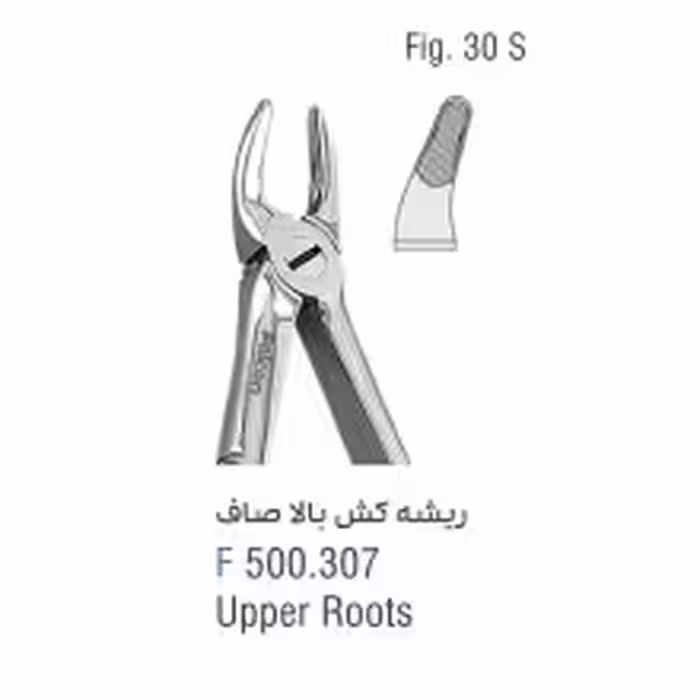 فورسپس ریشه کش بالا صاف fig:30S - فروشگاه تخصصی دندانپزشکی سپیرا