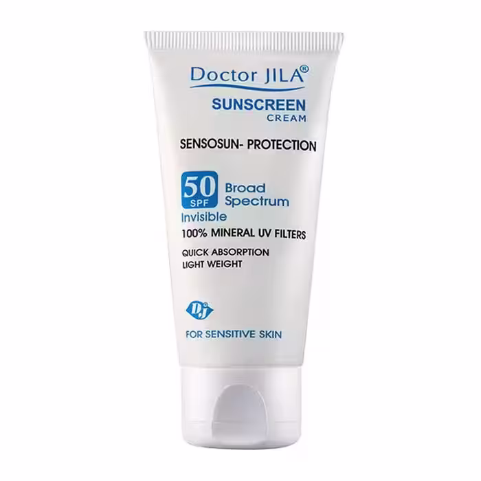 ضد آفتاب سنسوسان پروتکشن بی رنگ SPF50 دکتر ژیلا