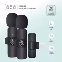 خرید میکروفن بی سیم گرین لاین Green lion 3in1 Wireless Microphone با بهترین قیمت