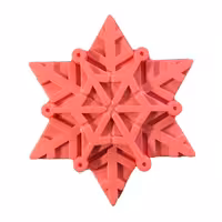 قالب ژله پلاستیکی طرح دانه برف