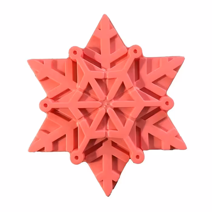 قالب ژله پلاستیکی طرح دانه برف